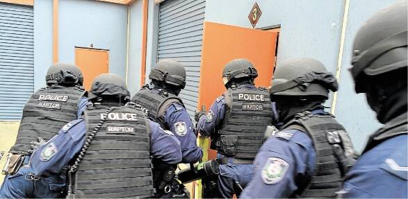 RAID: Police have stripped the clubhouse of a notorious gang. Picture: Police Media