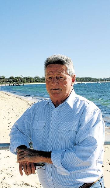 CITIZENS' MAN: Peter Davis, at Shoal Bay, is a candidate running in the election for a minor party. Picture: Stephen Wark