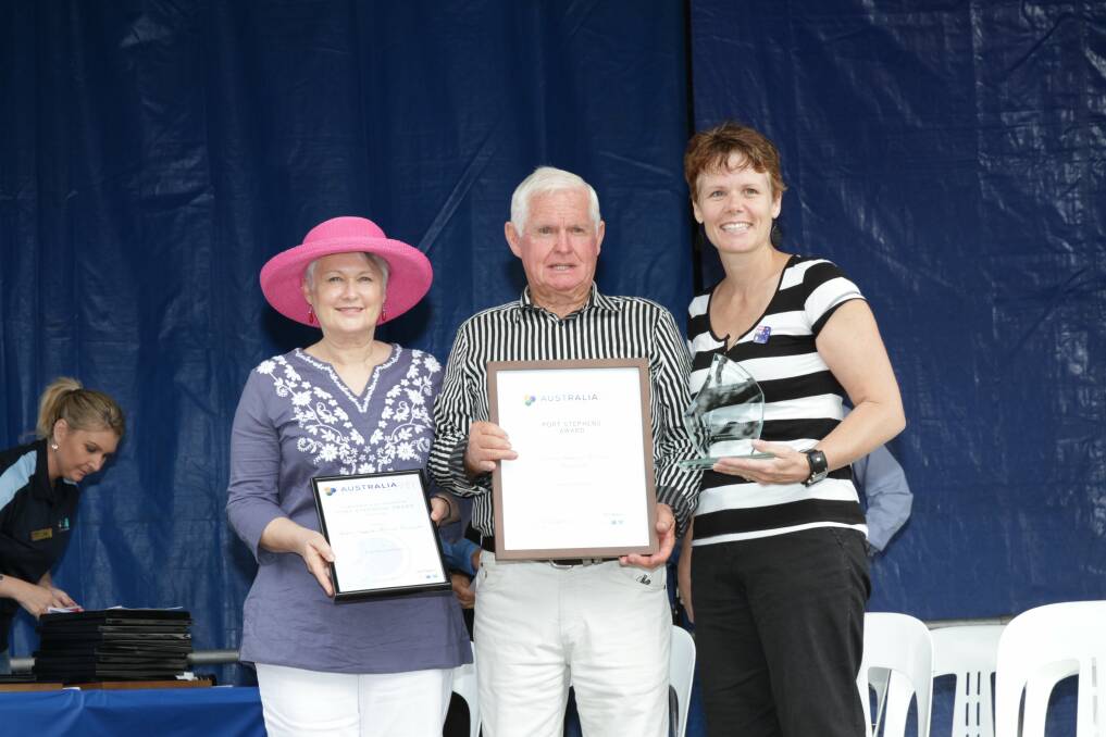  Pre McGee, Kim Hannaway, representing the Seaham Park and Wetlands Committee which won the  Port Stephens Award 2013. Picture by Stephen Wark.