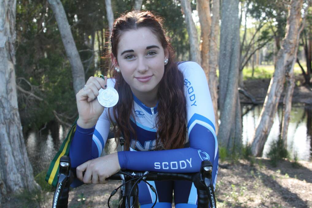 ON TRACK: North Arm Cove cyclist Amelia Follett has competed at a national level.