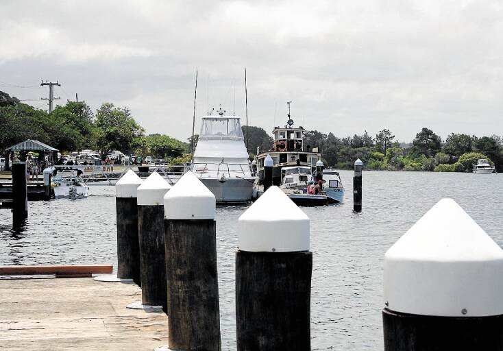 COUNCILLOR’S CALL: A marina may ease boating congestion, such as seen here at the Tea Gardens public wharf.