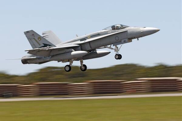 SUPERSONIC: The F/A-18 Hornet can fly at supersonic speeds
