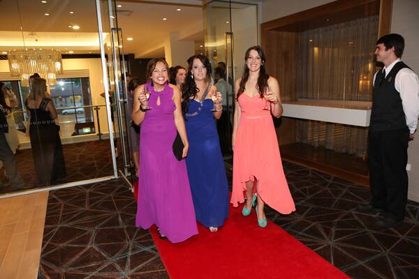 The red carpet entry at this year's Annual Business Awards.