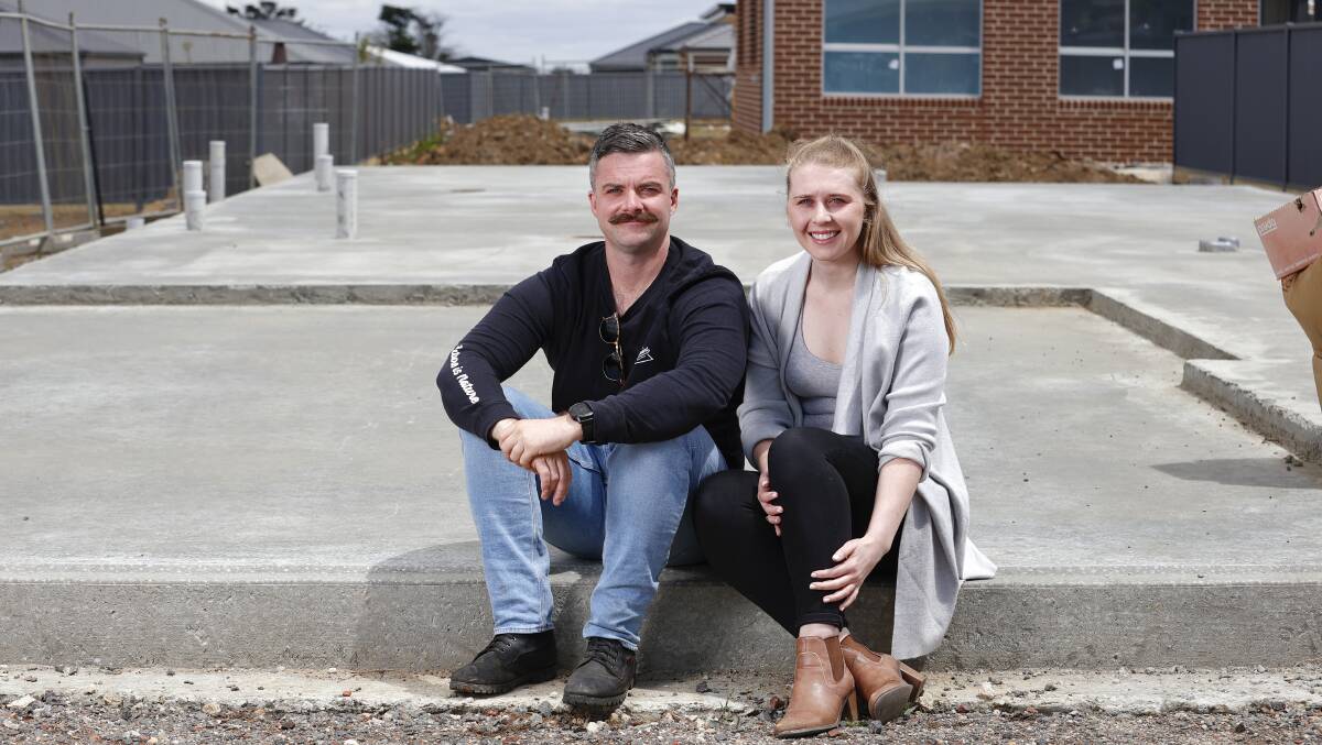 Nicole Sobey and her partner purchased a 350 square metre block in Ballarat in 2020. Picture: Luke Hemer