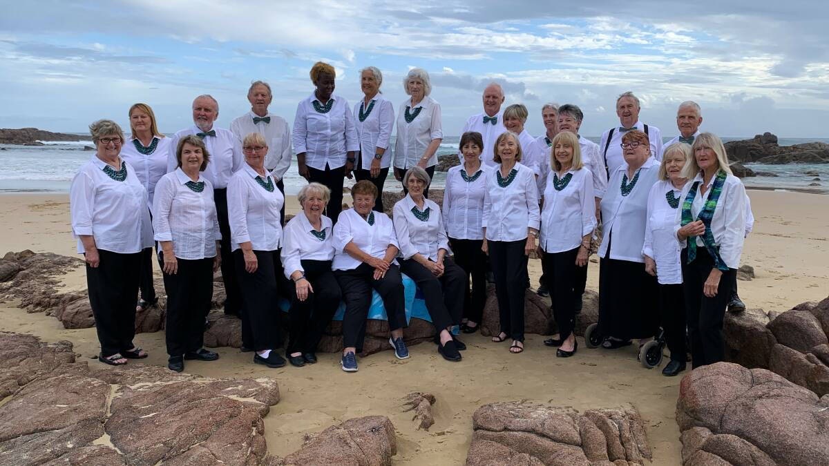 The Seaside Singers pictured at Birubi Beach in 2023. Picture supplied