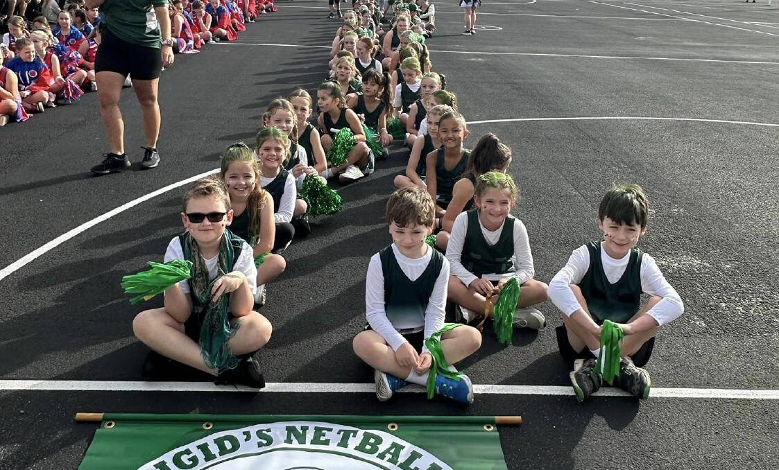 St Brigid's Netball Club at the Parade of Colours on Saturday, May 4. Picture supplied