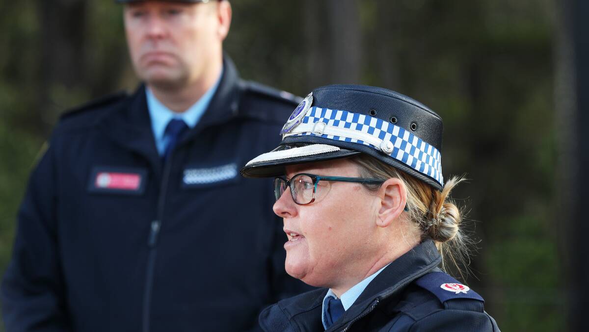 Acting Assistant Commissioner Tracey Chapman spoke to media on Monday. Picture by Peter Lorimer 