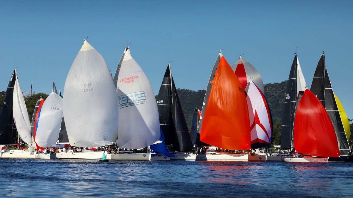 The biggest fleet of yachts yet is taking part in this year's Sail Port Stephens. Picture supplied
