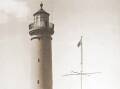 One of the historic images featuring in the "Outer Lighthouses" of Port Stephens exhibition at the Visitor Information Centre.