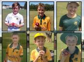 Clockwise from top left: Lachlan Walker, Harry Jordan, Archie Grining, Hunter Wells, Hunter Holstein and Sam Jordan. Pictures supplied