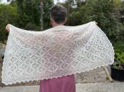 Tracey Tancred's magnificent handcrafted shawl won gold at the 2024 Sydney Royal Easter Show. Picture supplied.