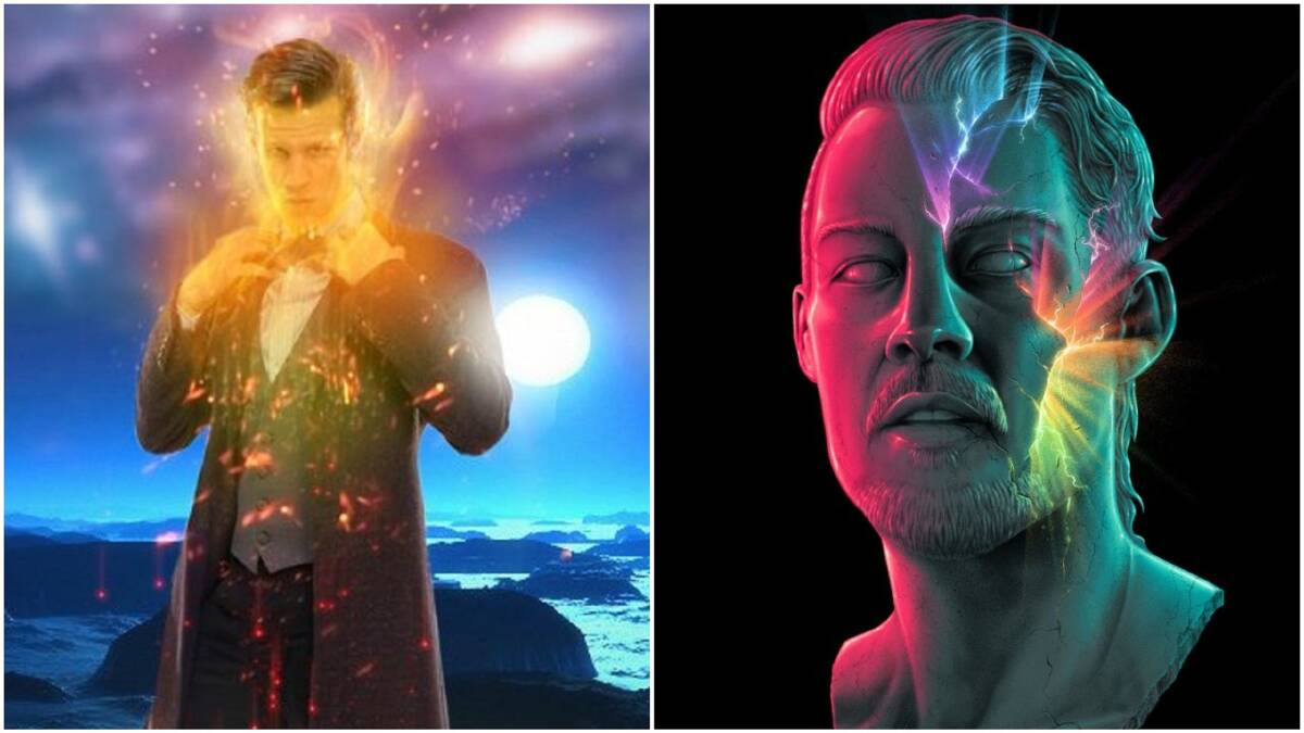 That's Gold: Doctor Who regenerating in golden light, and Daniel Johns with his own golden light. Is there a connection? 