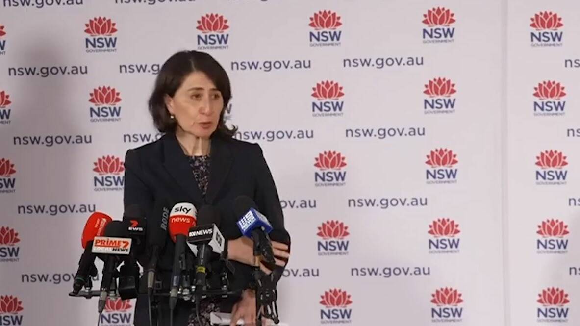 NSW Premier Gladys Berejiklian. Picture: Screenshot