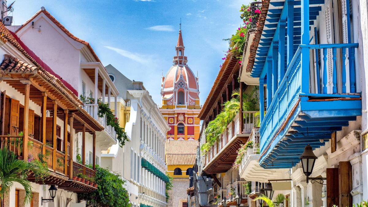 Cartagena … on the Caribbean coast and fifth largest city in Colombia. 