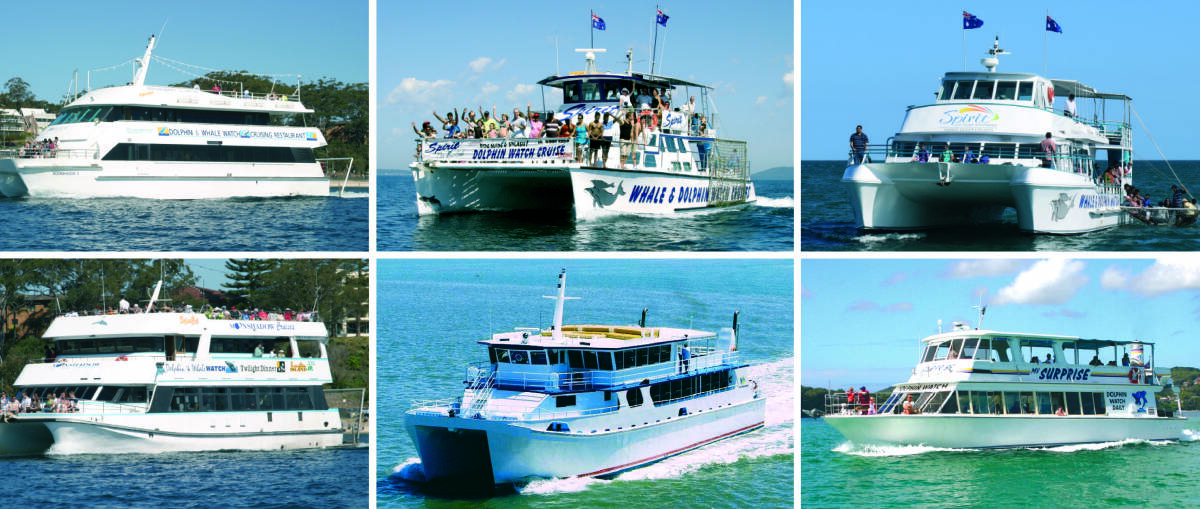 ALL ABOARD: Moonshadow-TQC Cruises will have six of its fleet involved in the Nelson Bay Australia Day sail past.