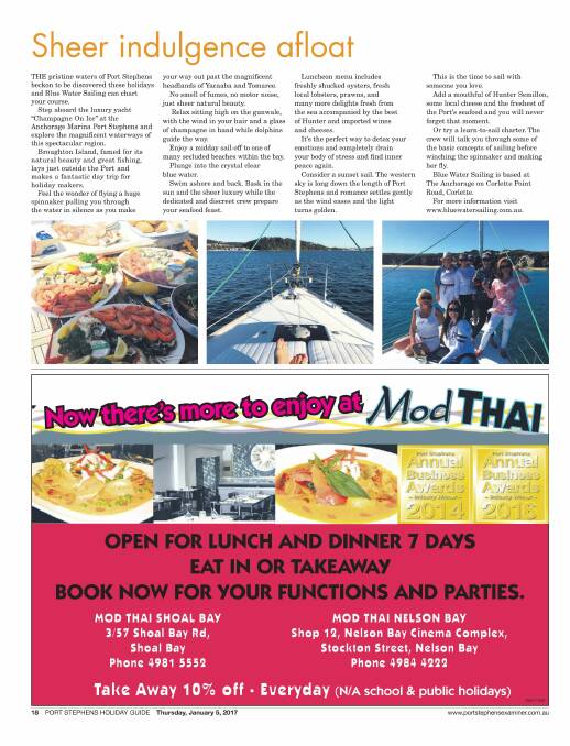 Port Stephens Examiner Holiday Guide: Summer 2017