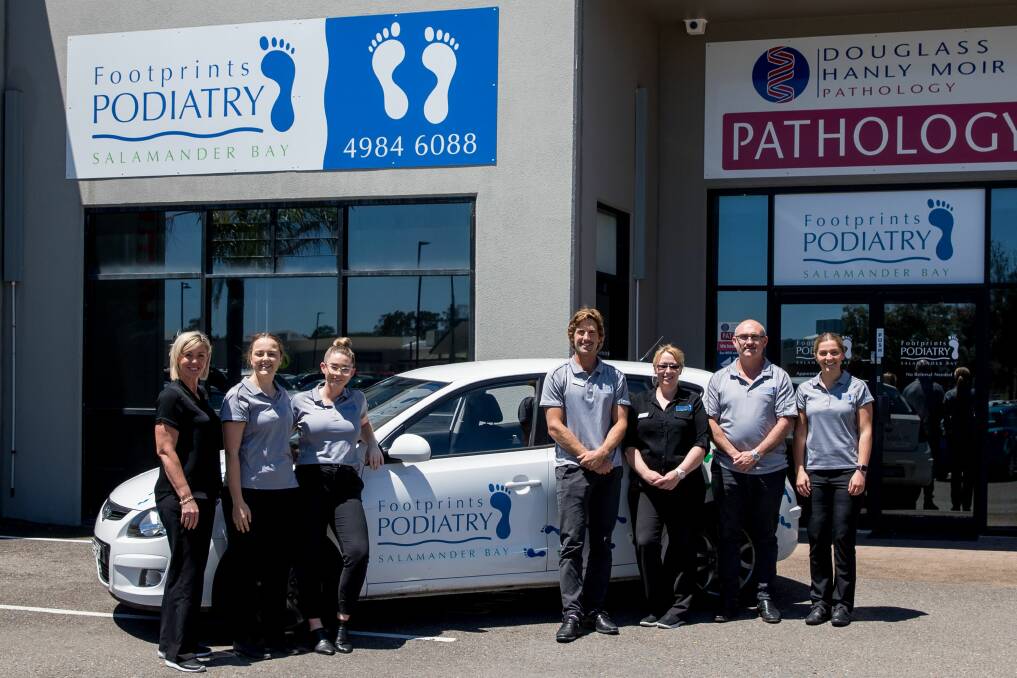 EXPERIENCED: The team at Footprints Podiatry Salamander Bay boast over 25 years of combined experience and actively strive to expand capabilities.