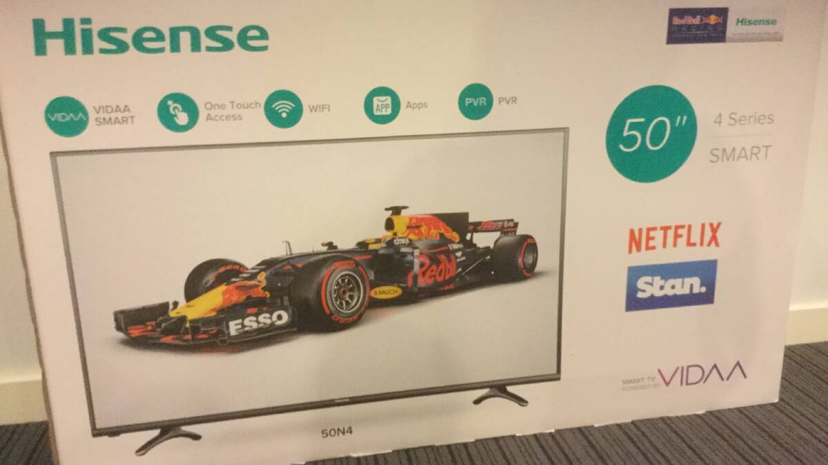 WINNER PENDING: Anyone who voted for a business in the awards went into the draw to win a 50-inch Hisense smart television. 