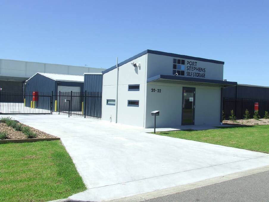 STORED FOR GOOD KEEPING: Port Stephens Self Storage will open its new facility at Commerce Close in Taylors Beach this Friday.