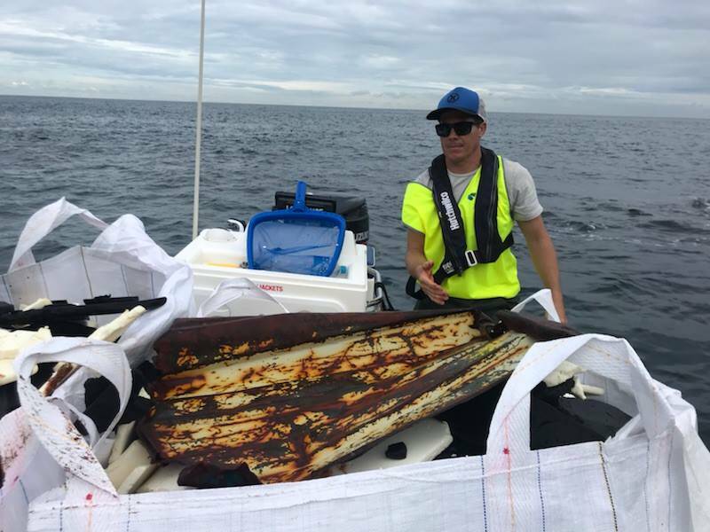 LOST & FOUND: Debris from the lost containers has been washing up on Port Stephens beaches and further north. Picture: NSW Maritime
