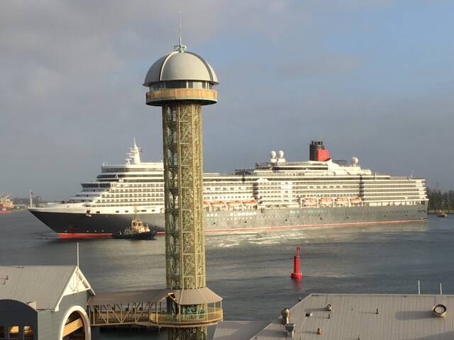  A look at cruise ships in Newcastle port.