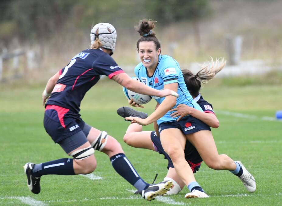 TOUGH DEBUT: Maya Stewart made her international debut for Australia A in a 50-0 defeat to a New Zealand development squad on Friday. Picture: Chris Seabrook.