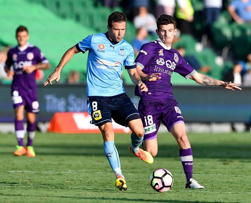 CLASS ACT: Former Perth Glory midfielder Mitch Oxborrow starred on debut for Broadmeadow Magic. Picture: Getty Images