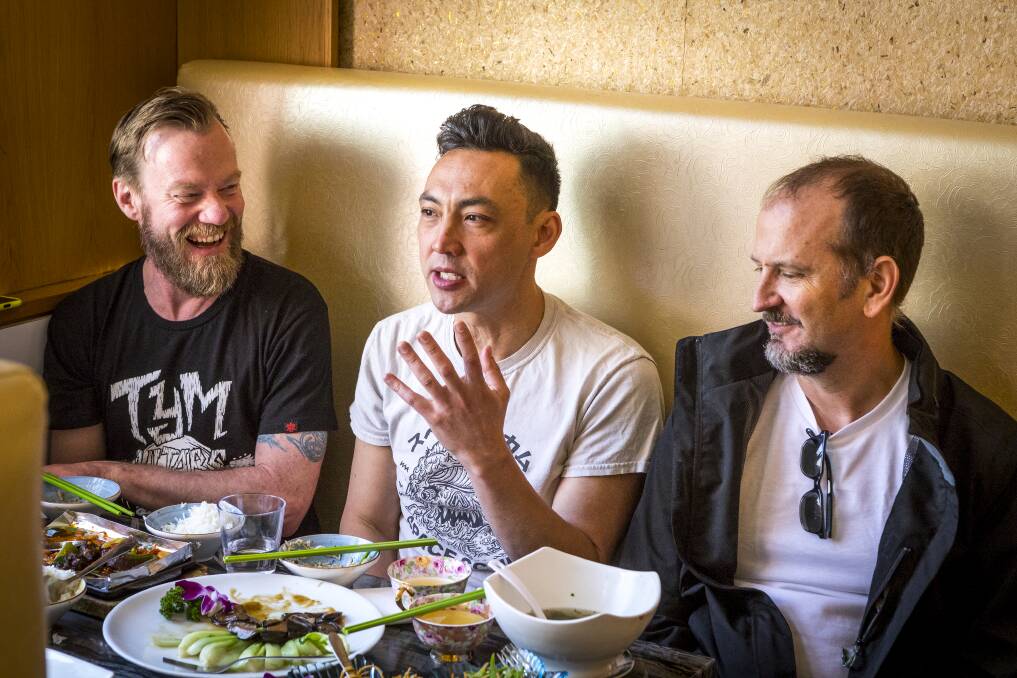 ANOTHER BITE: Brisbane art-rock legends Regurgitator return to their favourite stomping ground, the Cambridge Hotel, on Thursday with The Fauves and Shonen Knife. Picture: Chris Hopkins 