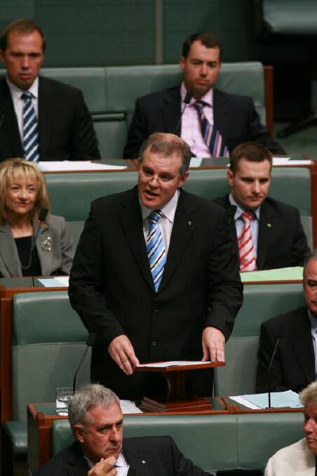 Scott Morrison makes his maiden speech in the parliament in February, 2008. 