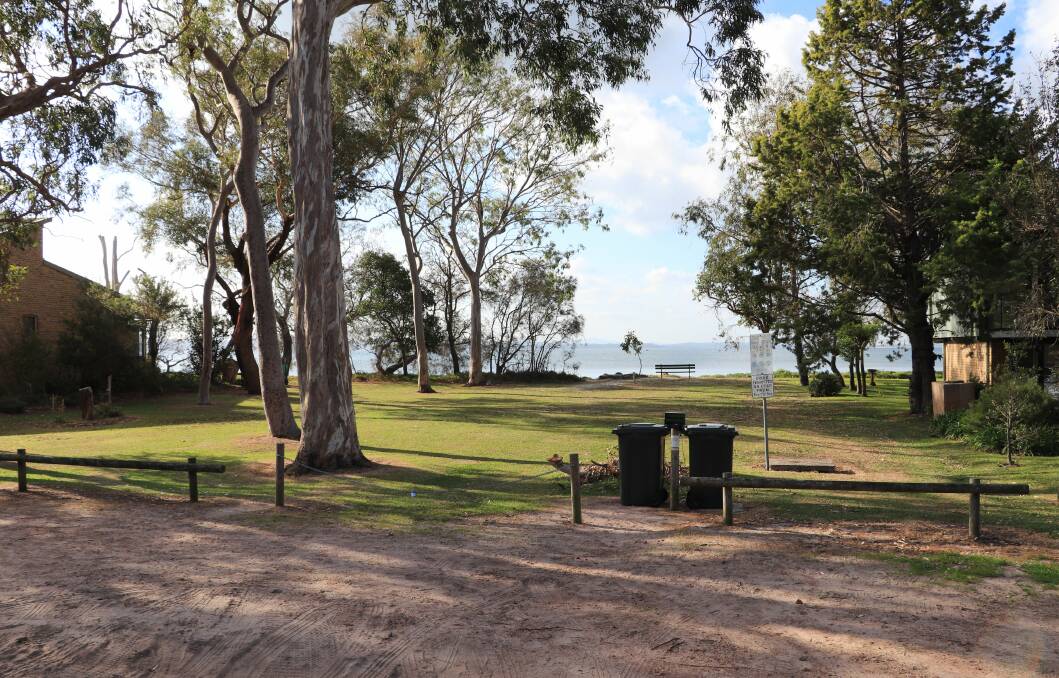 BACK BURNER: The sale of the parcel of land on Foreshore Drive has been 'parked' by Mayor Ryan Palmer. Its future is still uncertain though. Picture: Port Stephens Council