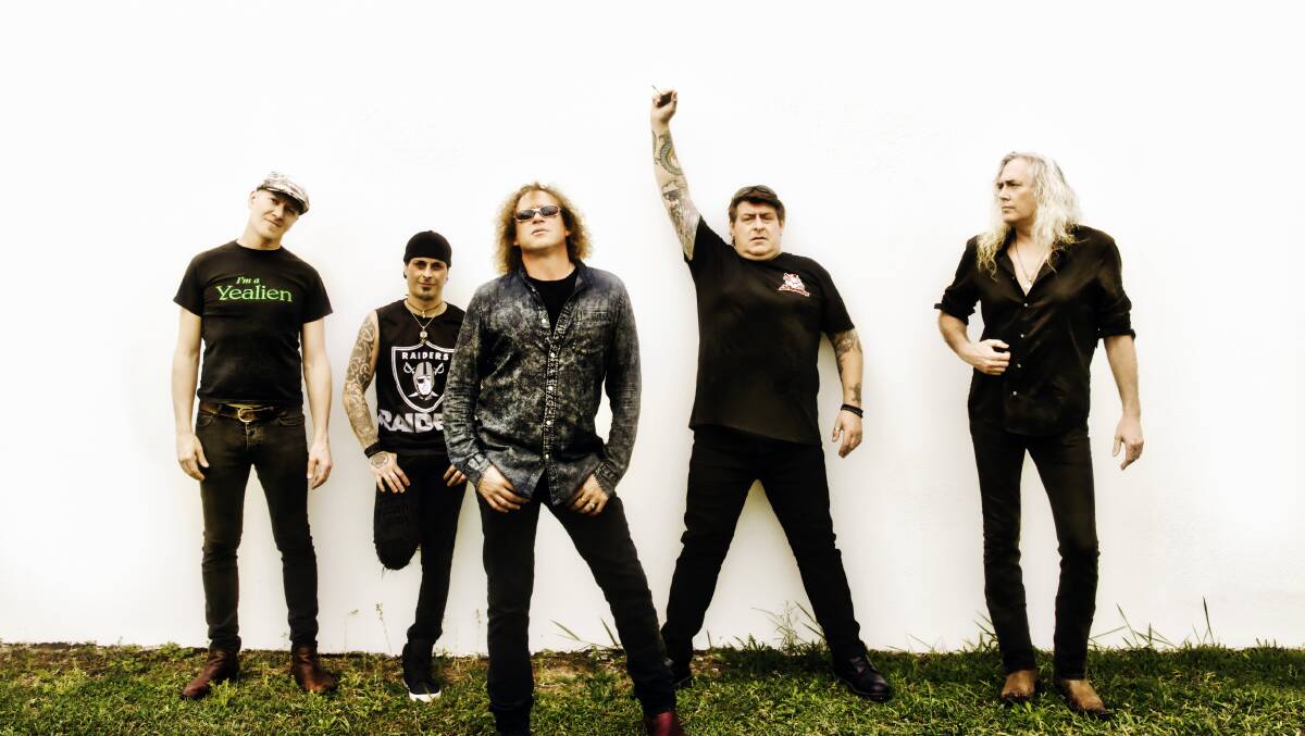 HOMECOMING:  The Screaming Jets will take to the stage at Shoal Bay Country Club to perform tracks off their latest album Gotcha Covered.