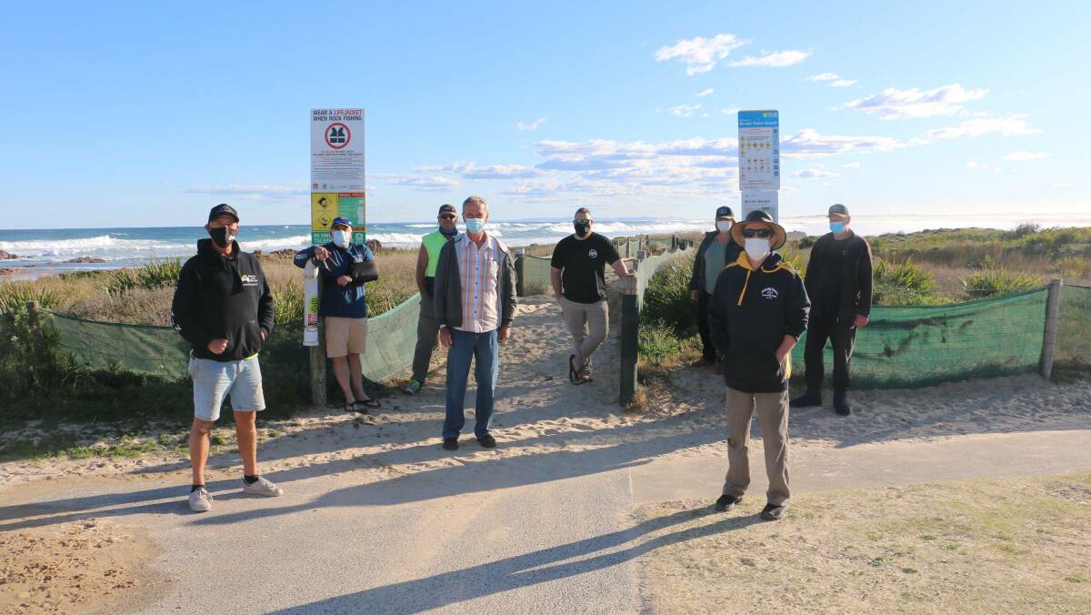 OPTION: Members of Anna Bay Fishing Club would like to have their original boat access to Shelley Beach reinstated. Photo taken before the Hunter lockdown.
