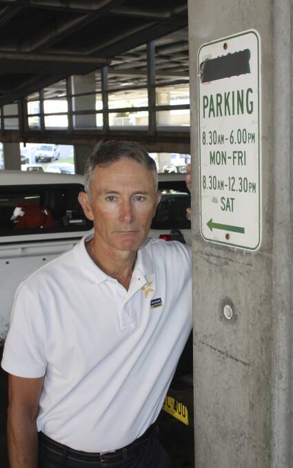 FRUSTRATED: Rory Milne says a lack of parking availability has driven down trade in Nelson Bay during the peak holiday period. Picture: Charles Elias