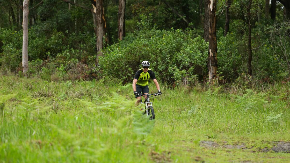ON TRACK: Frank Ward of Shoal Bay believes Port Stephens has the potential to create a niche tourism market targeting cycling and mountain biking.