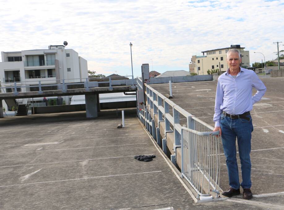 TEAR IT DOWN: East ward councillor John Nell says Port Stephens Council should fund the demolition of the Donald Street East carpark.