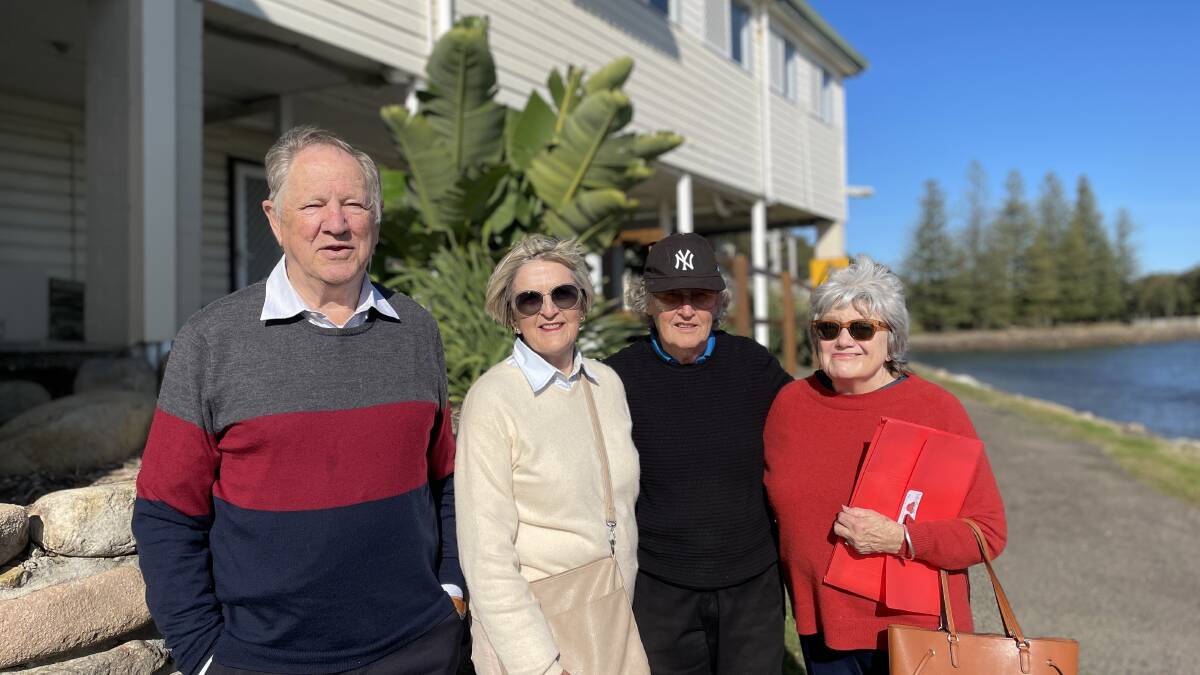 VISION: Tomaree Cultural Development Group members Christopher and Kathie Barnes, Bev Carver and Fran Digges. Photo: Alanna Tomazin