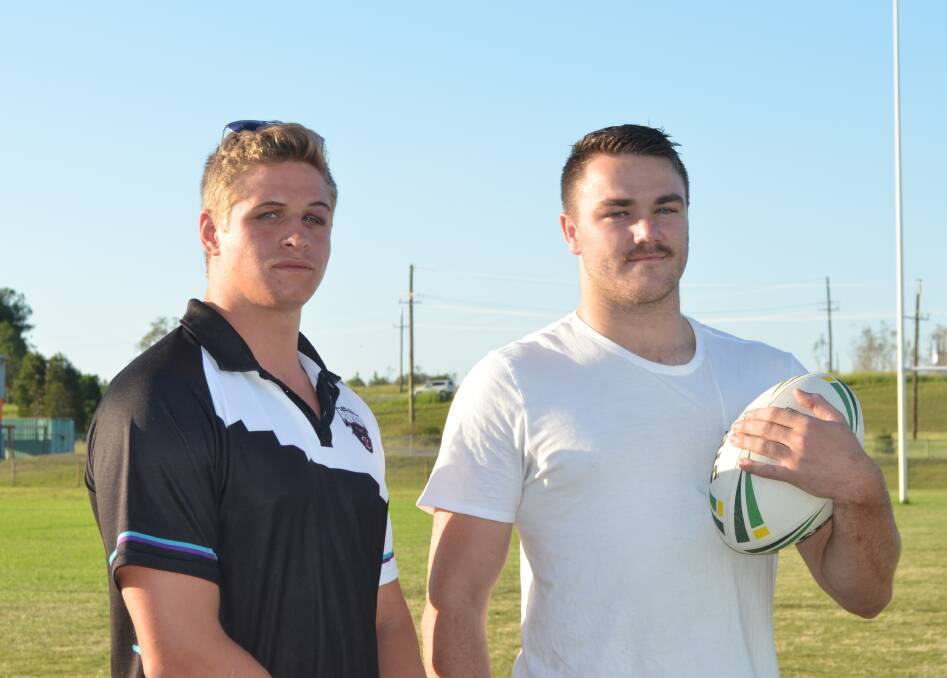 REP HONOURS: Hayden Thompson and Kurt Langdon have been selected to play for the Under 23s Newcastle-Hunter team in this year's CRL representative square-up. Picture: Sam Norris