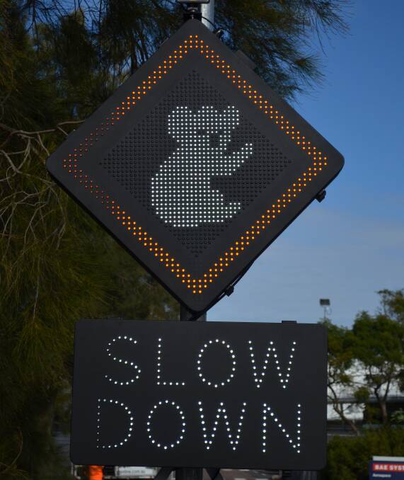 SAFETY MEASURES: The sign is activated when drivers approach at speeds above 40kmh.