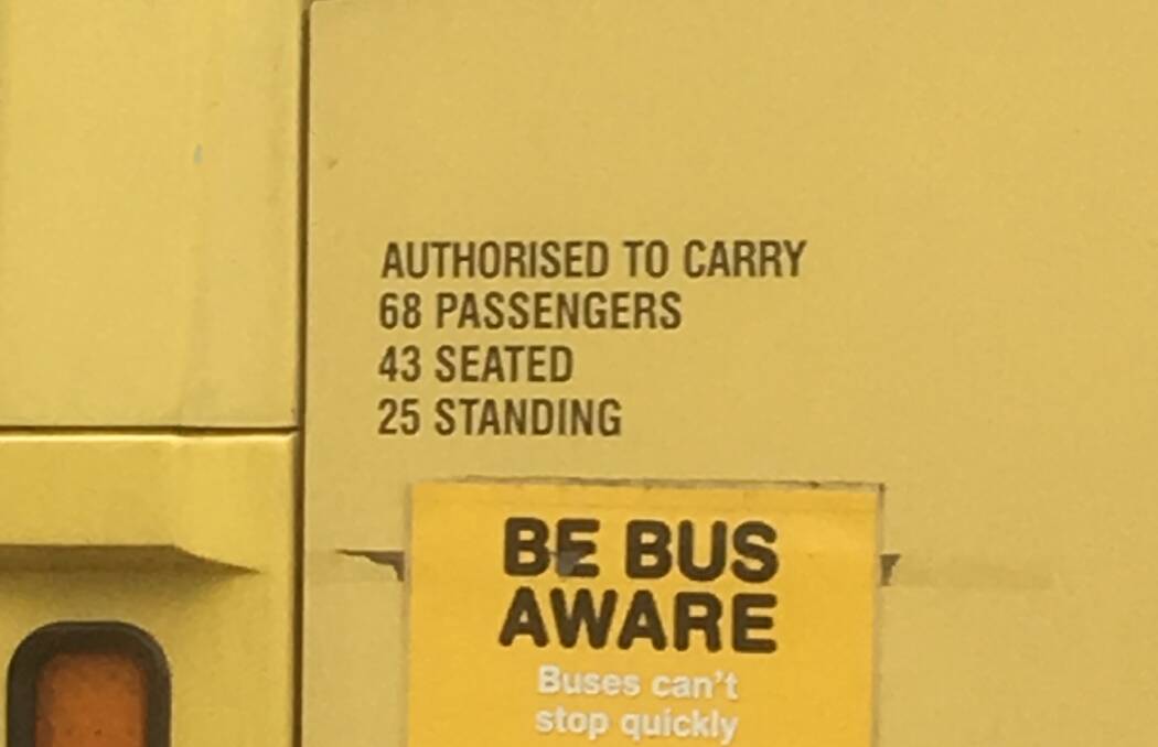 LEGAL BUT OUTDATED: Lemon Tree Passage father of two Stephen Kirk said it was high time NSW changed the rules that allowed standing on buses. Picture: Supplied