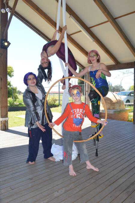 READY: Kye Piening, 14, Alanna Piening, 12, Jack Bolte, 8, and Rebecca Bolte, 13, all of Raymond Terrace. Picture: Sam Norris