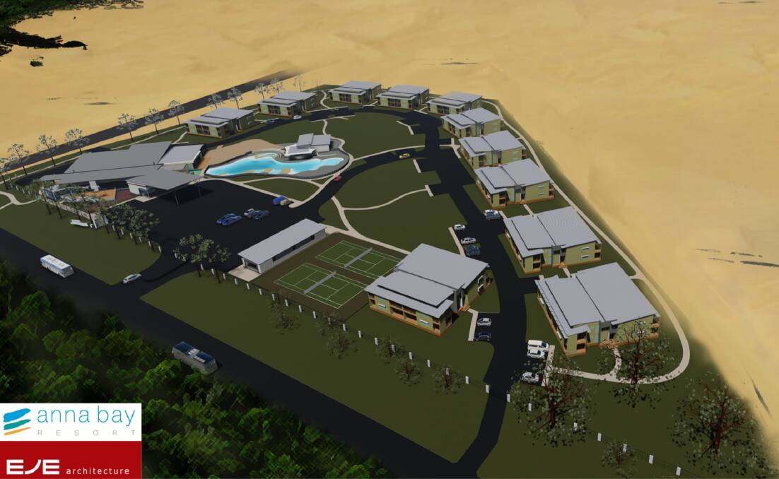 GRAND VISION: What the developer Frank Shi wants the renamed Anna Bay resort to look like once it is complete.