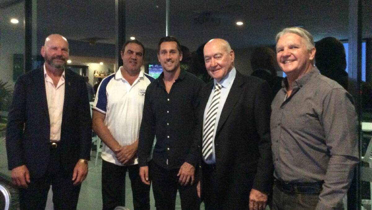 SPECIAL GUESTS: NSW Men of League manager Bruce Walker, Knights old boy Ashley Gordon, Mitchell Pearce, former league chief John Quayle and MC Charlie Haggett. 