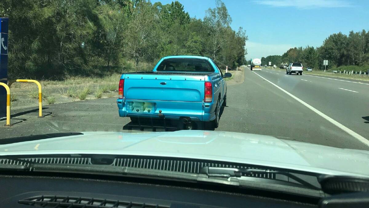 CAUGHT: Police posted to Facebook that the driver said was "having a bad time lately". Picture: NSW Police Force