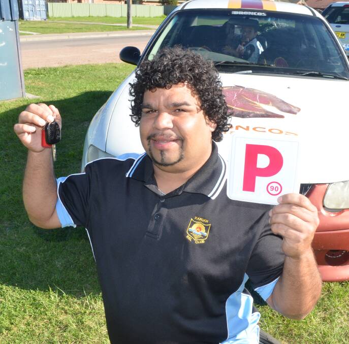 SUCCESS: Karuah's Darren Weatherall gained his provisional licence at the end of a five week indigenous driver's course. Picture: Sam Norris