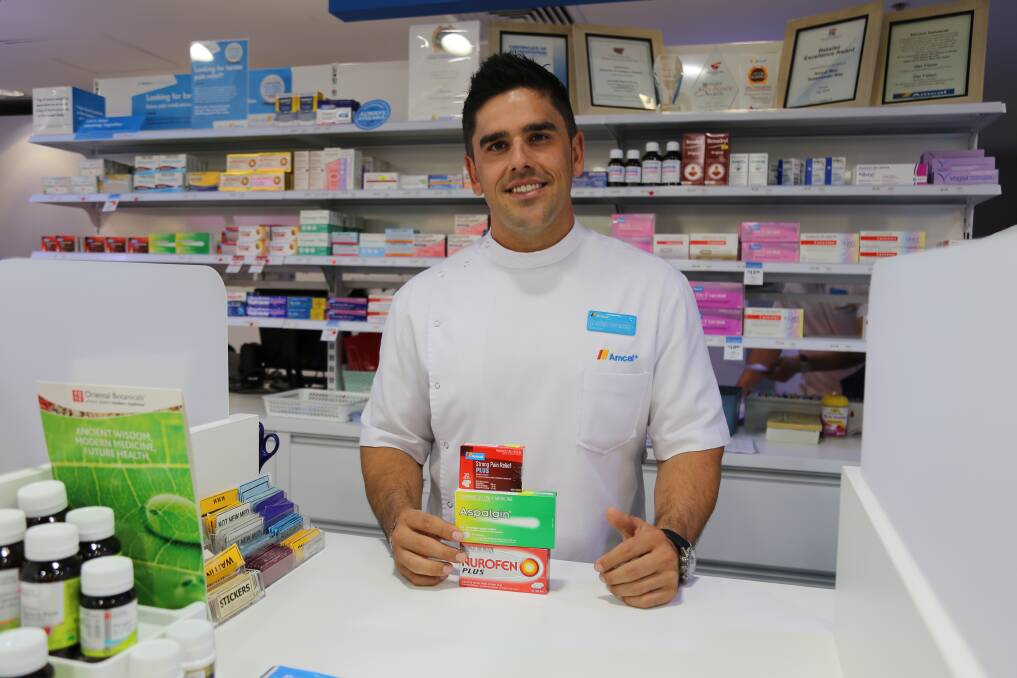 PRESCRIPTION ONLY: Pharmacist Christian Hernandez said the end of over-the-counter codeine would require staff and clients to discuss options. Picture: Ellie-Marie Watts