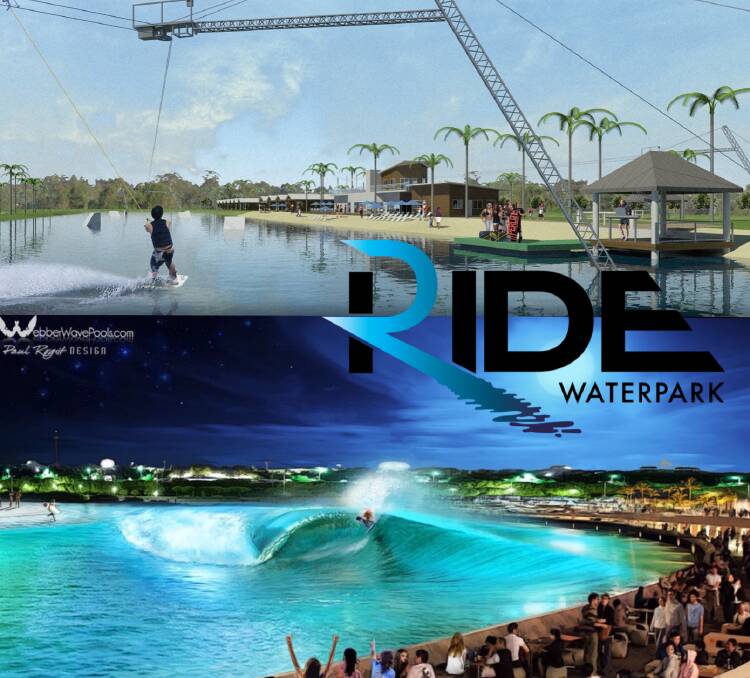 TOURISM POTENTIAL: Ride Water Park would combine wakeboard and surf facilities.
