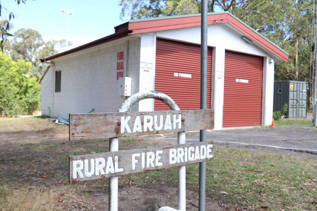 The Karuah Rural Fire Brigade's current shed. A new, modern shed will be built once funding has been secured for it.