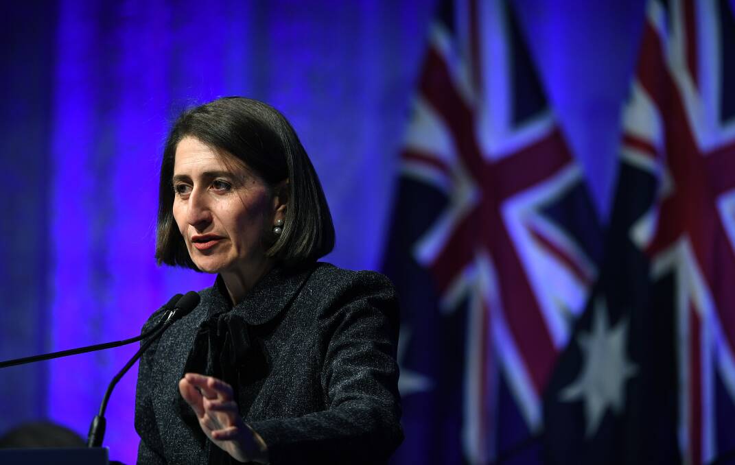 Gladys Berejiklian at Friday's Liberal party federal council in Sydney.