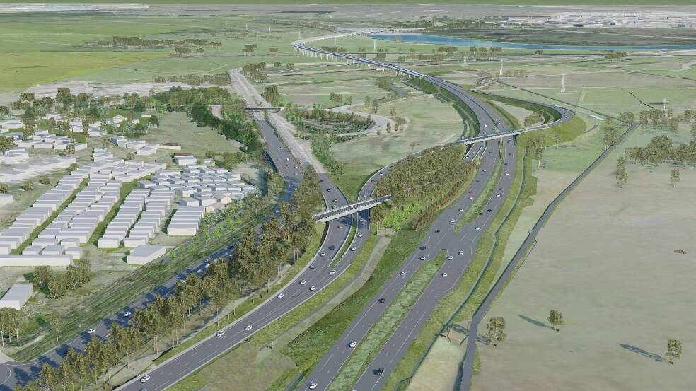A concept image of the Tarro section of the new road. Image supplied