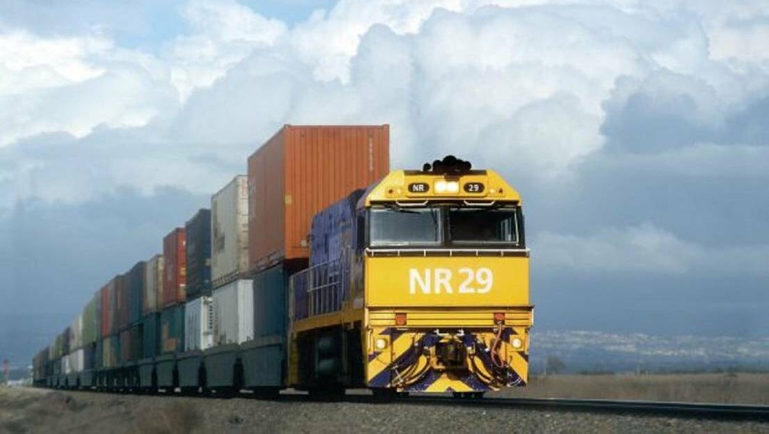 The inland rail link is part of a review of the National Freight and Supply Chain Strategy. Picture supplied. 